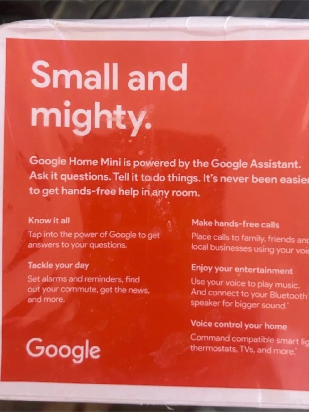 Coral Google Home Mini -NEW IN SEALED FACTORY Box!!!!